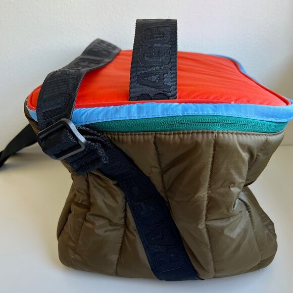 Rare Retired Large BAGGU Puffy Cooler in Tamarind Mix with Shoulder Strap - Picture 7 of 11